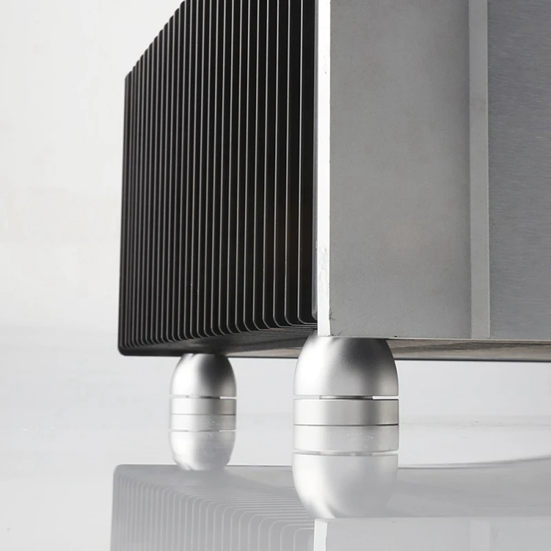 Hifi 4 قطعة 33X30 مللي متر الكرة مع M8 المسمار امتصاص الصدمات وسادة قدم تقف لمكبرات الصوت مكبر للصوت الفضة دائم سهلة الاستخدام