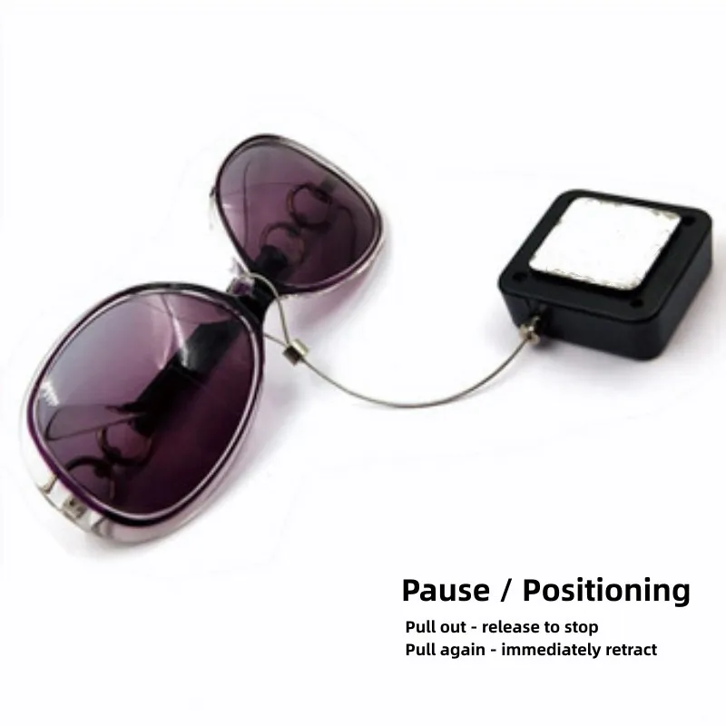 携帯電話やジュエリーの盗難防止ディスプレイ用の停止可能な盗難防止格納式ケーブルボックス 10 個