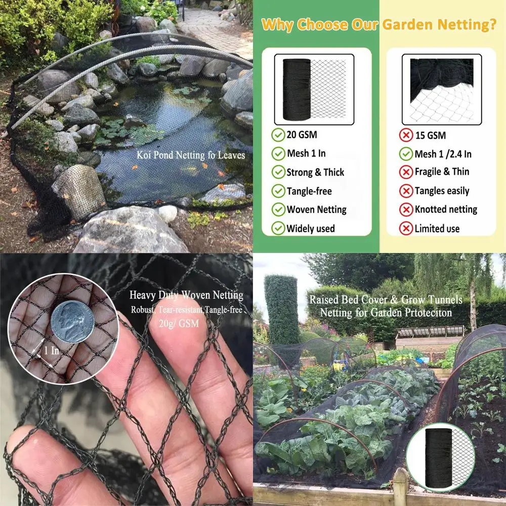 

Сетка садовая 1-мешечная, УФ-стойкая, многоразовая, защищает растения, фруктовые деревья и отпугивает диких животных