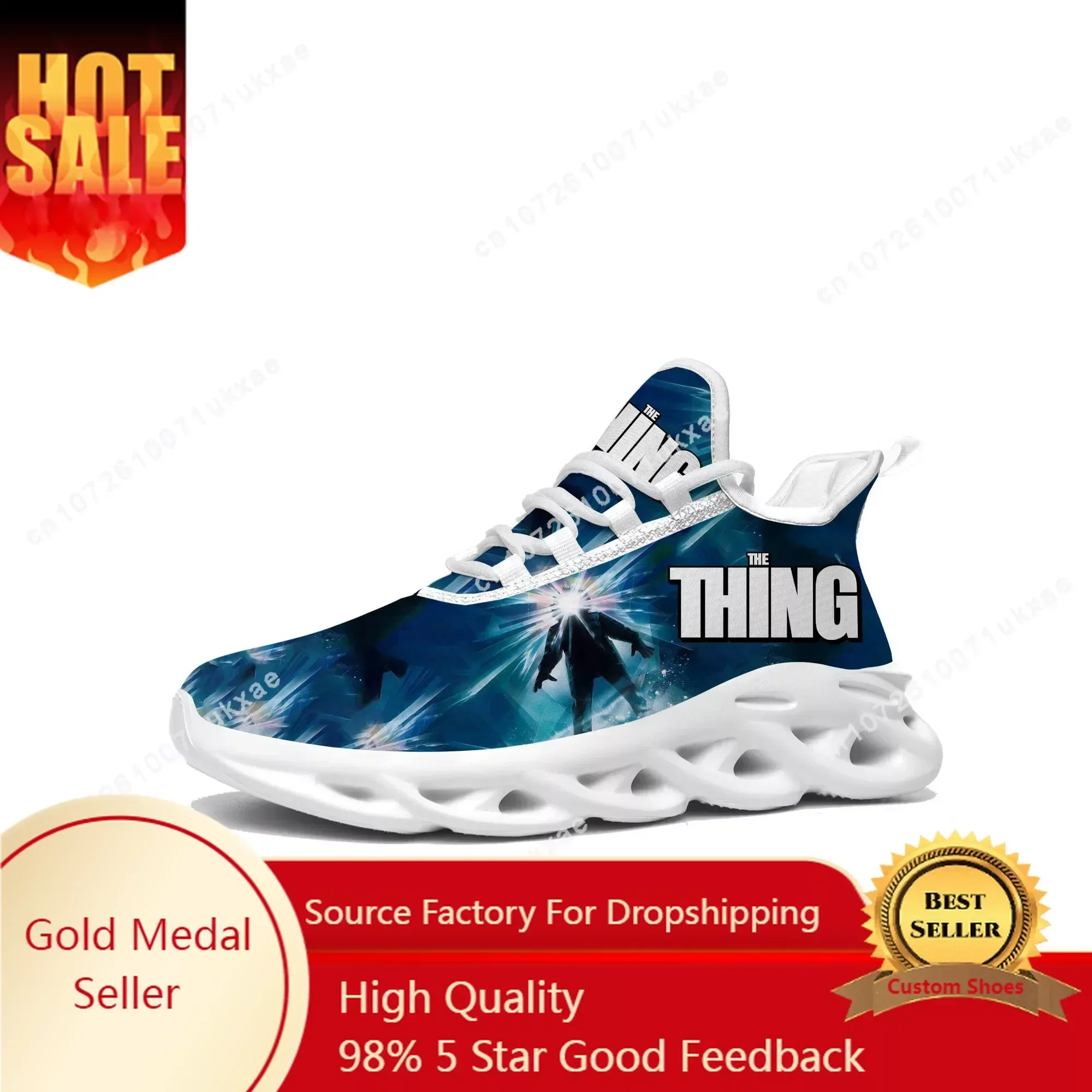 The Thing 1982 Flats Sneakers Mens Womens Sports Shoes High Quality RJ MacReady Sneaker Lace Up Mesh Footwear Custom Made Shoe