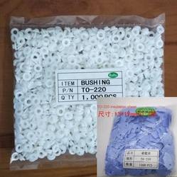 {100 pieces} Silicon insulation pad triode TO-220 plastic gasket with transistor, insulation gasket