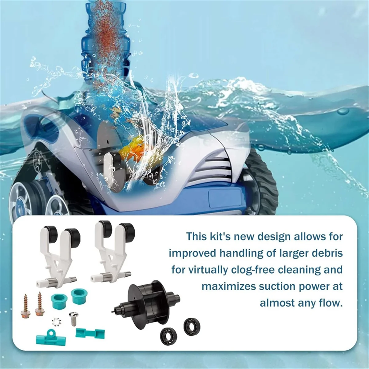 

AXV621DAT Universal Pool Vac A-Frame/Turbine Kit for Hayward Automatic Pool Cleaners, for AXV036BP AXV601CATHUG