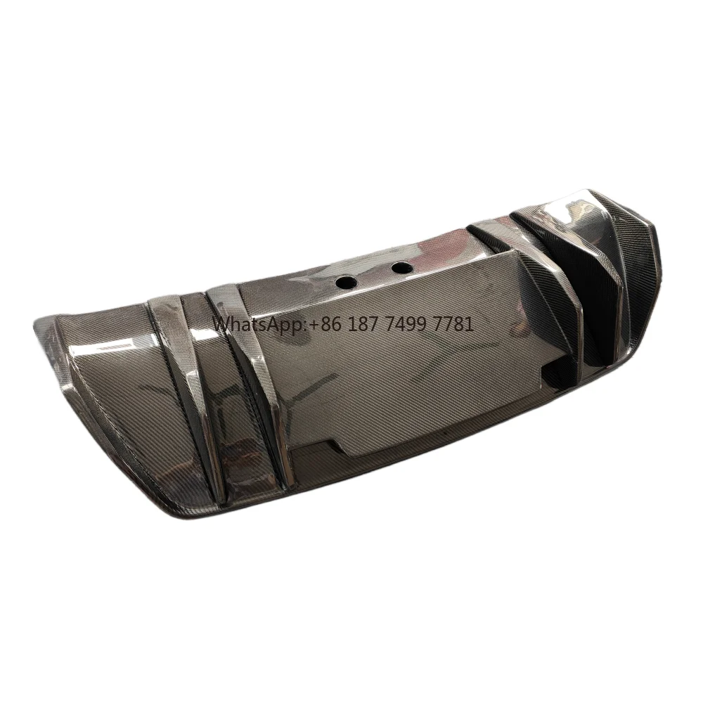 

Used for . R8 Carbon Fiber Rear Spoiler Rear Bumper Diffuser Rear Lip V-style Carbon Fiber Diffuser Body Kit