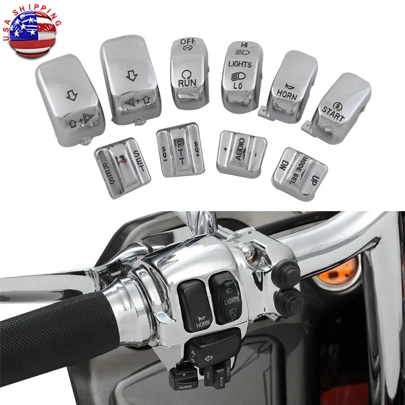 

Motorcycle Switch Caps Fit For Harley Davidson CVO Electra Glide Road Glide Trike Street Glide Ultra Limited 1996-2013