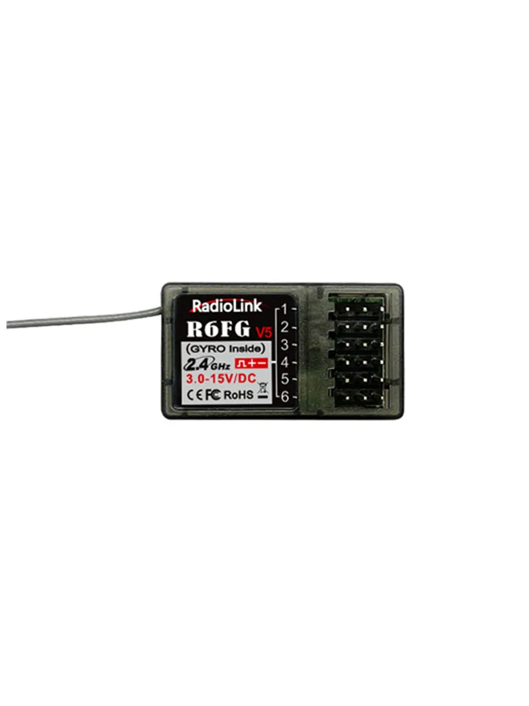 Ricevitore Radiolink R6FG originale 2.4G 6-ch giroscopio integrato per trasmettitore RC6GS, RC4GS, RC4G, RC3S, T8FB