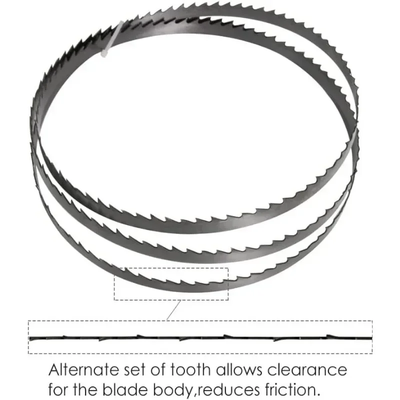 2pcs Wood Bandsaw Blade 1400mm Band Saw Blade 1400 6.35 0.35mm 6 10 15TPI cutting Woodworking for 8'' Bandsaw Draper Scheppach