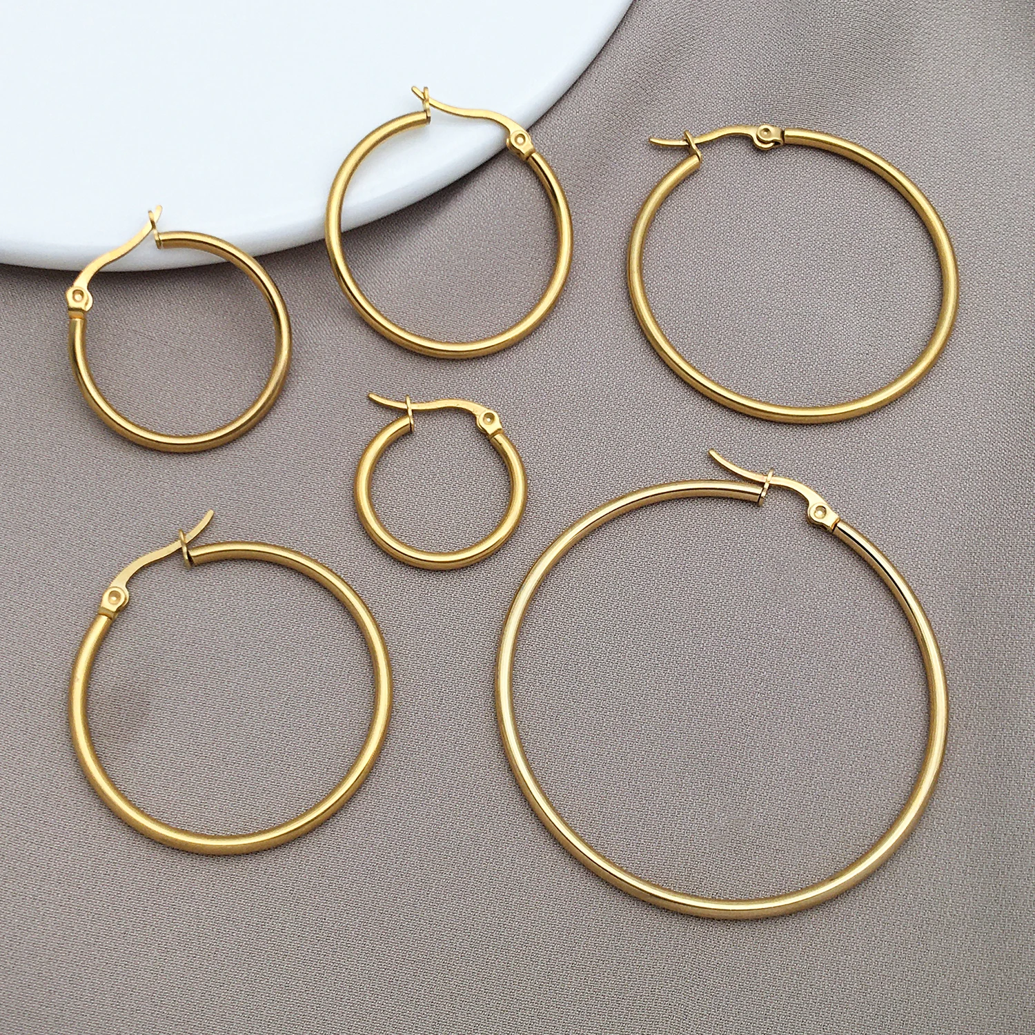 6pcs/lot 20-50mm Stainless Ste - Jewelry Making Rings recension och pris