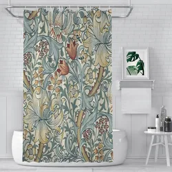 William Morris art Unique decor Modern Fabric Bathroom Shower Curtains art design Print Curtain