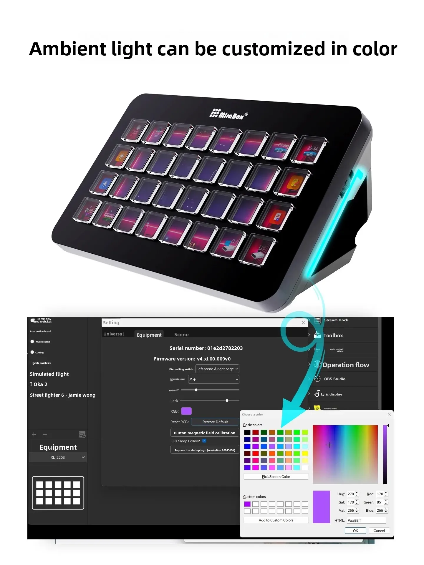 Mirabox XL وحدة تحكم مرئية 32 مفتاحًا لوحة مفاتيح ماكرو قابلة للبرمجة Streamdeck Live التحكم المركزي لوحة مفاتيح ماكرو ملحقات ألعاب الكمبيوتر #5
