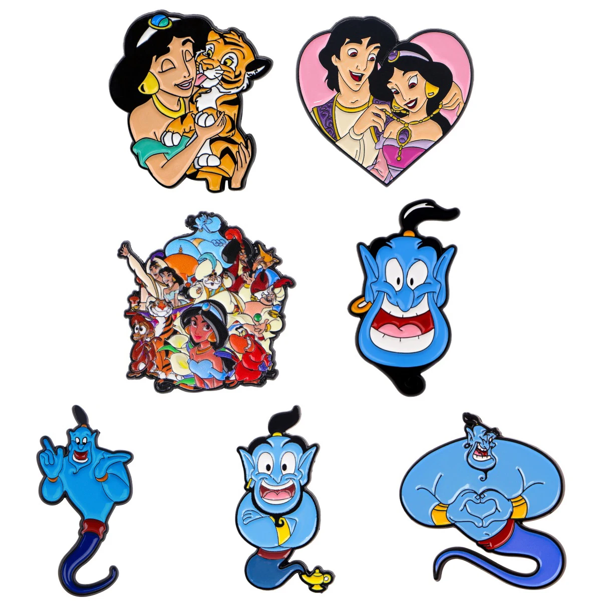 Broche de Esmalte Lâmpada Mágica com Desenho de Tigre para Casaco, Broches Femininos, Emblemas de Lapela da Moda, Joia de Presente para Amigos