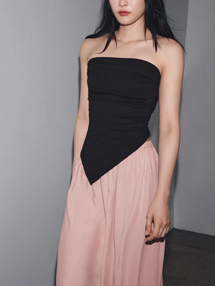 Inverno 2025 Asimmetrico Confortevole Semplice Top da donna Nuovo arrivo Faionable Biancheria intima Capispalla Costume di scena etnico