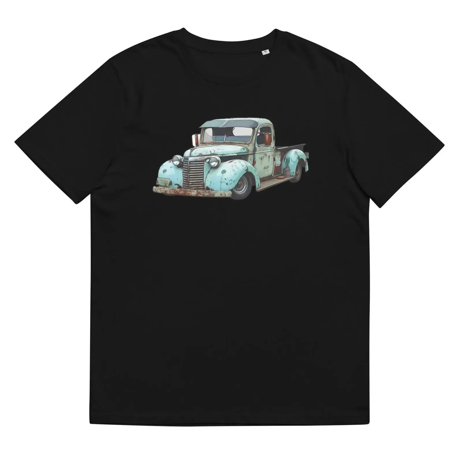 Pickup Truck organic cotton t shirt For Him Her Lover vintage Washed Versatile homme Comfortable designer clothes