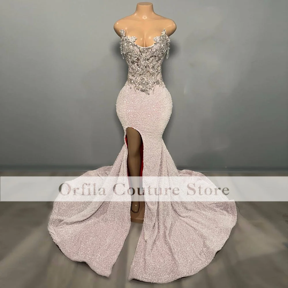 Elegant Pink Prom Dresses Mrmaid Beading Party Gowns African Matric Dance Dress 2026 vestidos de fiesta Customized