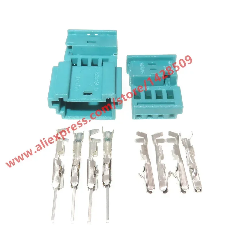 1 Pcs 4 Pin 968813-9 1452576-9 Car Wiper Sensor Connector Door Light Atmosphere Lights Wire Plug Female Male Socket For BMW