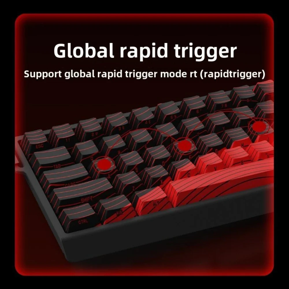 MADLIONS MAD 60 Magnetic Switch Mechanical Keyboard Wired Connection Full-key Hot Swappable 8K Polling Office Gaming Keyboard