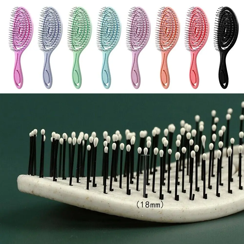 Flexible Hairdressing Styling Comb Soft Pins Massage Comb Hair Combs Wet and Dry Hair Brush