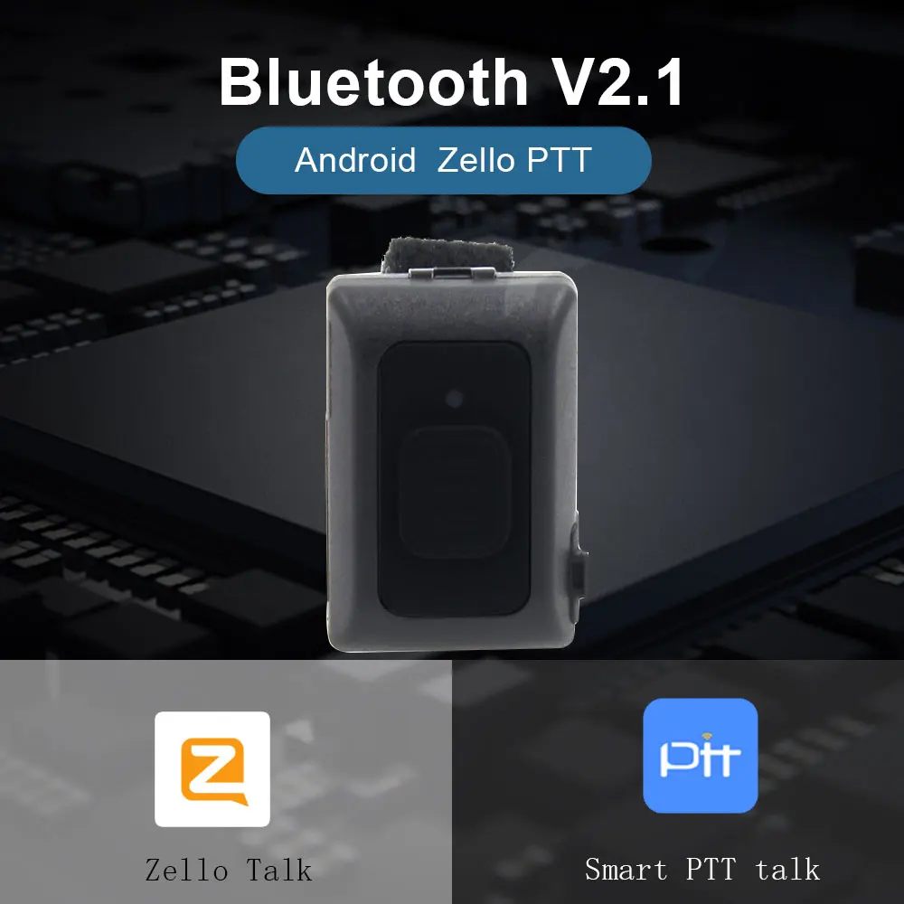 Wersja R16 IOS Bezprzewodowy przycisk Walkie Talkie Bluetooth PTT dla systemu IOS Współpracuje z aplikacją Zello PTT