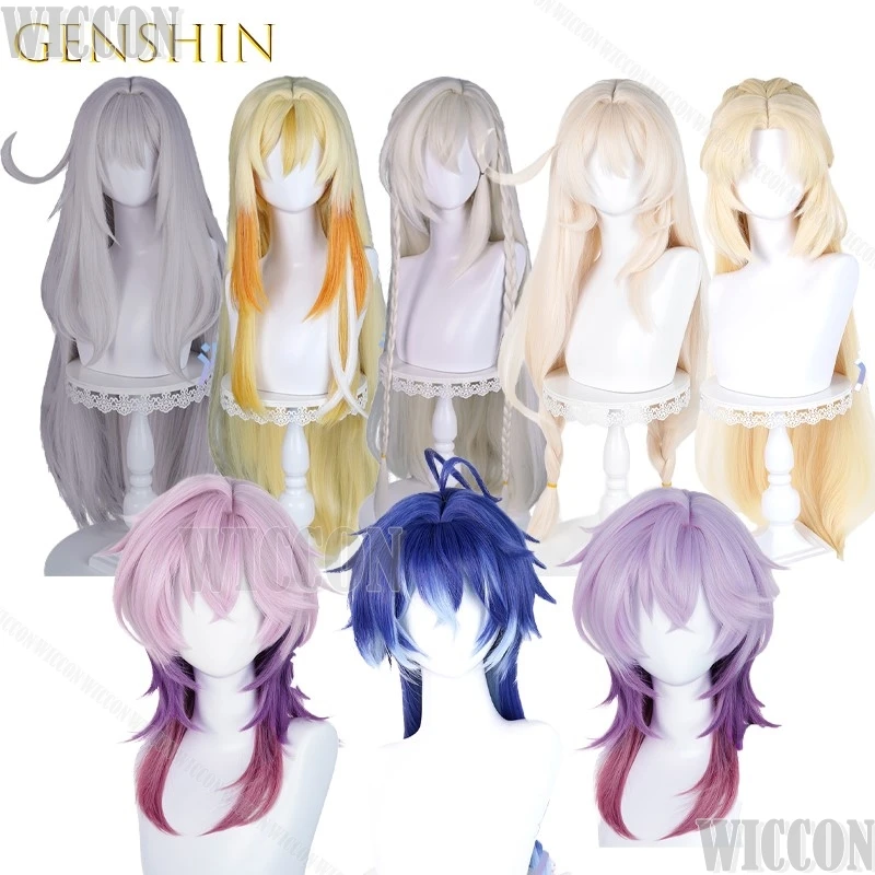 

Genshin Impact flins nocole reeyn alice durin Istaroth ronova Cosplay Wig Anime Roleplay Costume Hair Set for Game Character