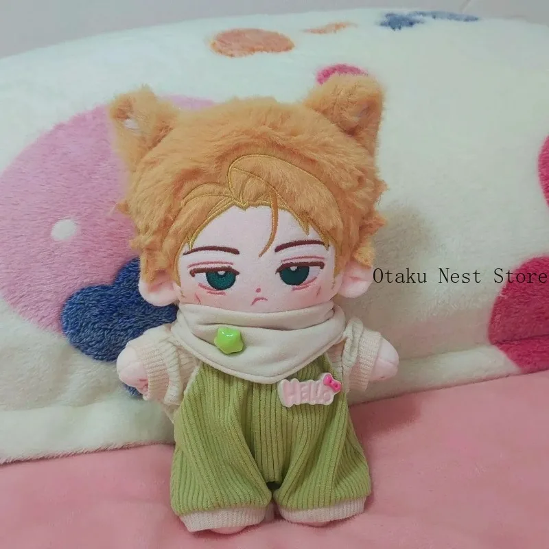 Anime Jujutsu Kaisen Kento Nanami 20cm Cute Soft Cotton Plush Stuffed Doll Body Plushie Toys dress up Clothes Cosplay Gift