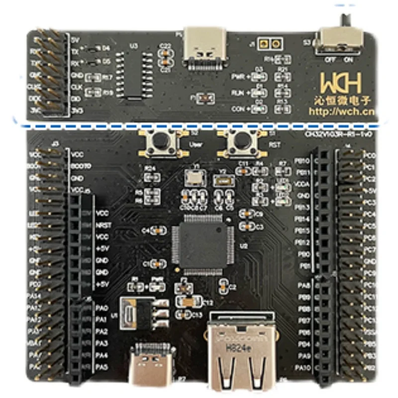 CH32V103R8T6-EVT-R1 Small Blackboard Integrated WCH-LINK Qinheng RISC-V Module MCU Evaluation Board