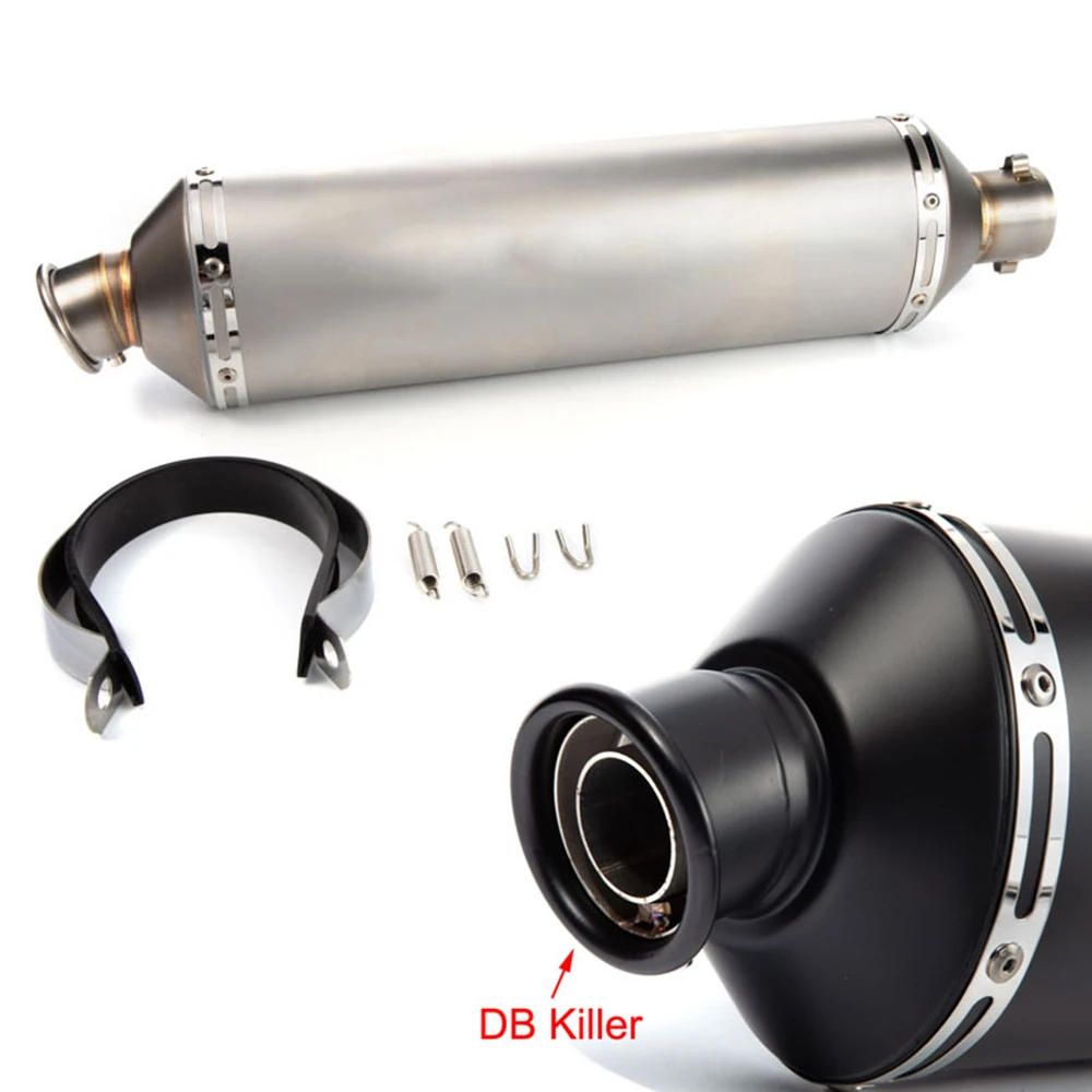 كاتم صوت عادم الدراجة النارية الكبير يهرب موتو 560 مللي متر طول 300CC 600CC 1000CC لـ CBR1000 Z900 Tmax Nmax PCX Z1000 Tmax530