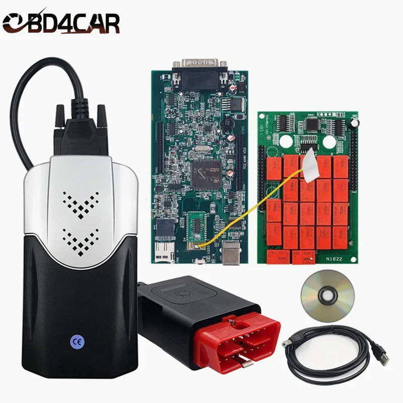 Real Red NEC Relay Multidiag Pro+ Bluetooth OBD2 Scanner TCS PRO VCI V3.0 2PCB 9241A V2021.11 Keygen Car Truck Diagnostic Tool