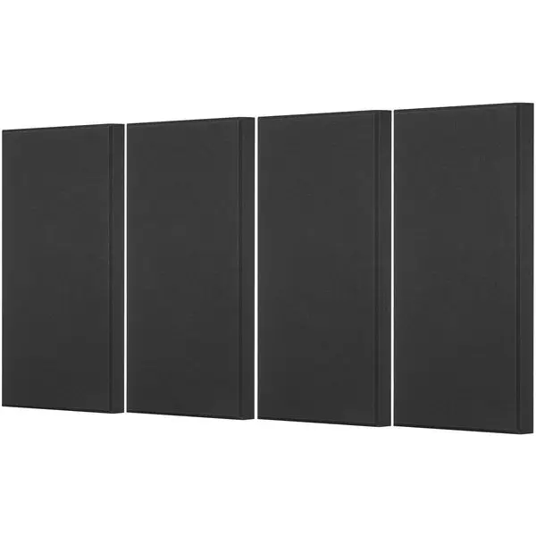 

4 PCS Acoustic Wall Panels 2 in Thick 23.6 x 11.8 in Self-adhesive Black