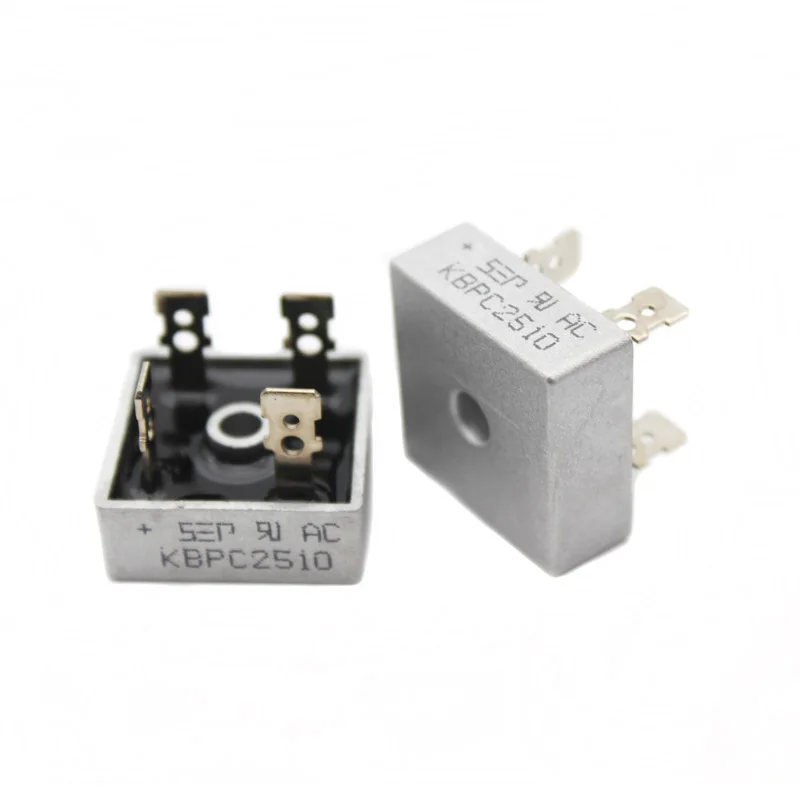 2PCS Diode Bridge Rectifier KBPC2510 25A 1000V Rectifier Diode Electronic Component Free Shipping