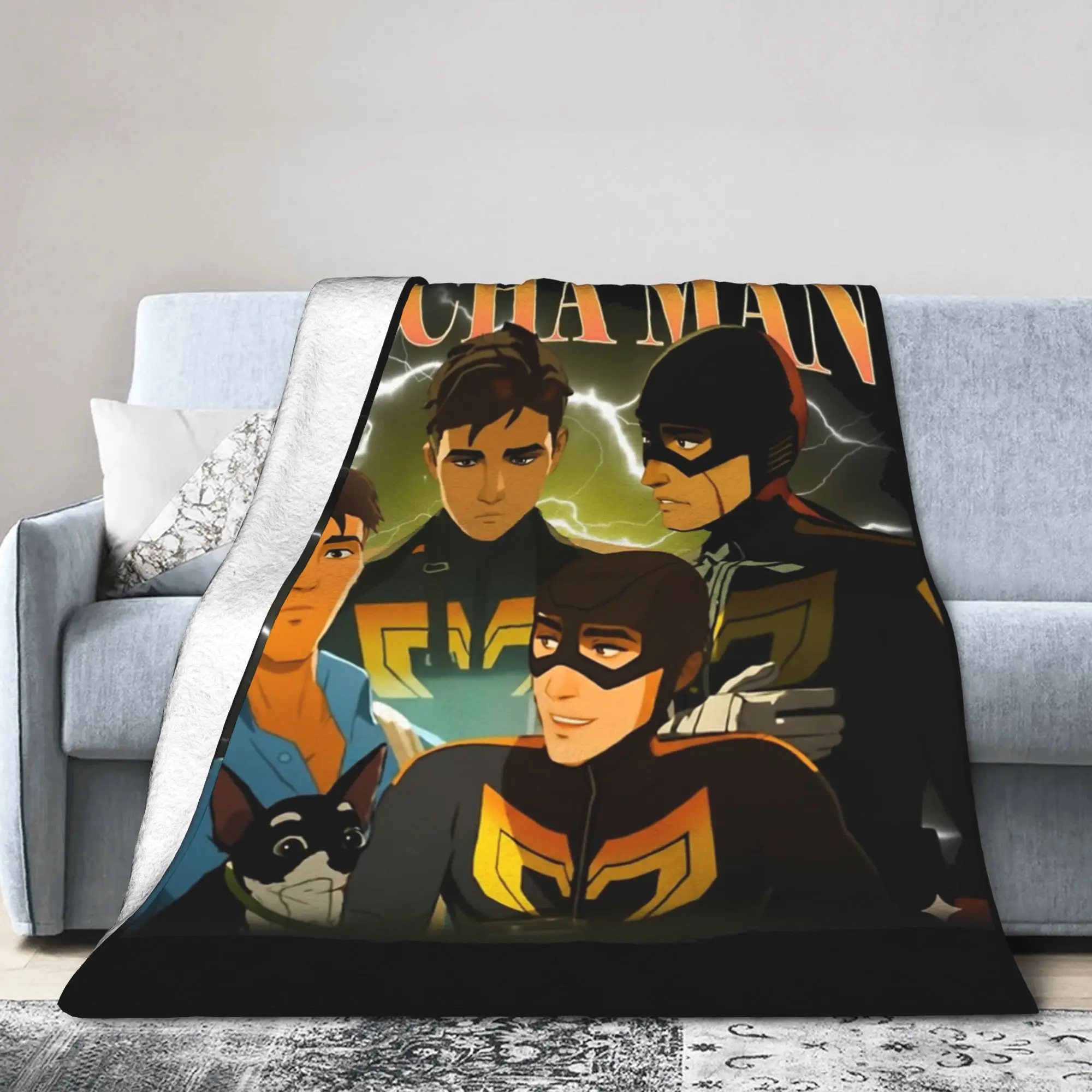 Mecha الرجال روبرت روبرتسون إرسال لعبة البطانيات الصوف الخريف/الشتاء فائقة النعومة رمي بطانية للفراش غرفة نوم المفرش