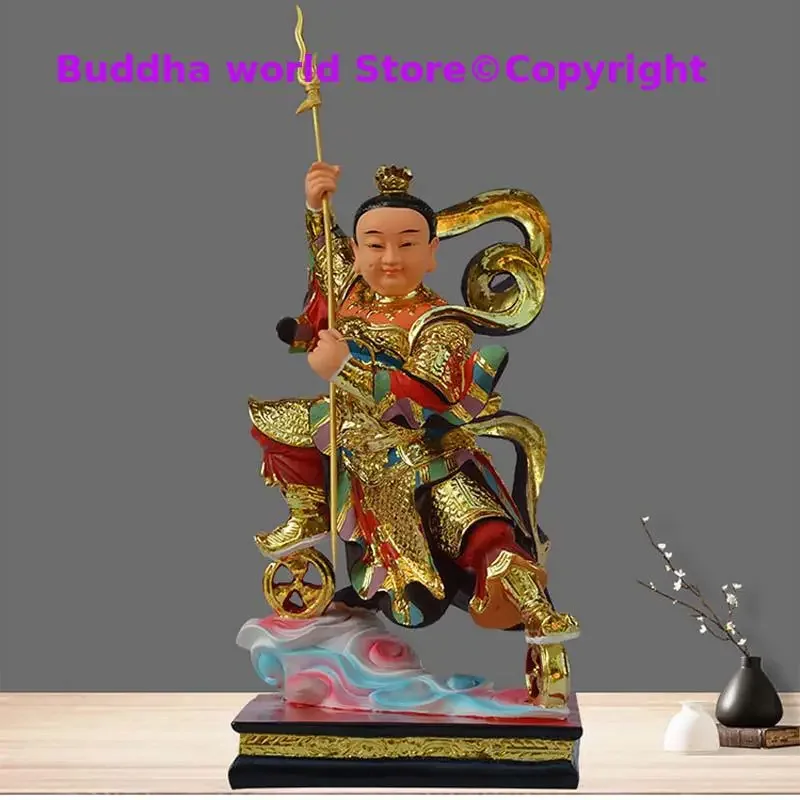 LARGE GOOD Asia HONG KONG HOME Taoist Temple Patron saint NE ZHA SAN TAIZI God statue bless safety health good luck statue