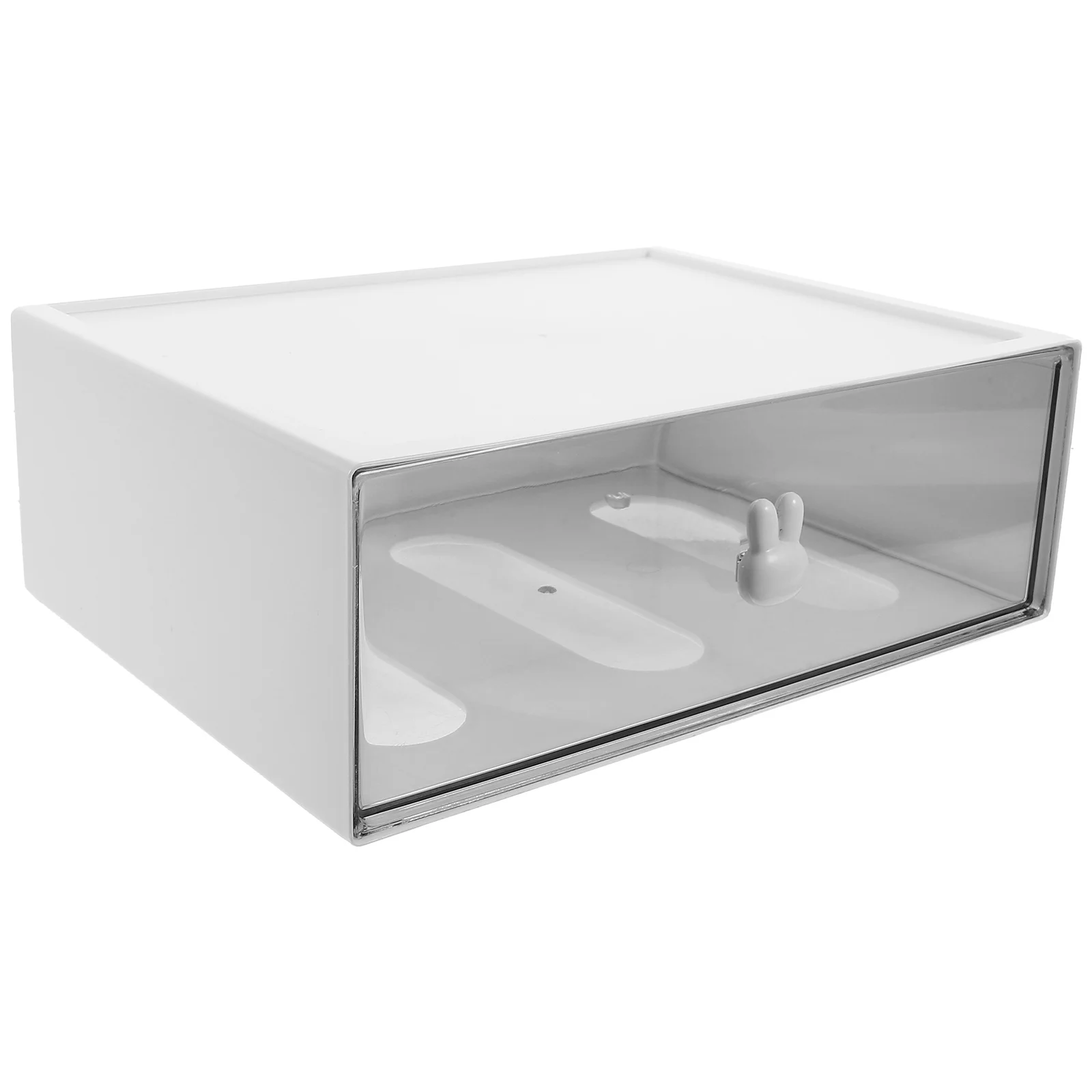 

Drawer Type Tabletop Storage Box White High 1 Plastic Desk Organizers Stationery Storage Container Home Supply Jewelry