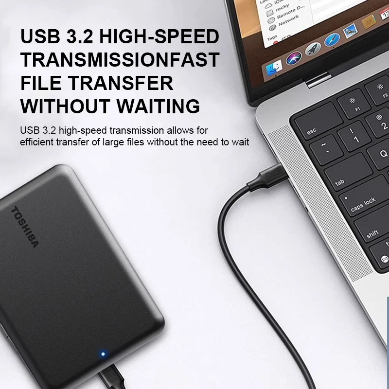 Toshiba A5 Portable External Hard Drive 1T 2T 4T USB3.2 Lightweight PHDD for Tablets PS5 Notebook Desktop Computer