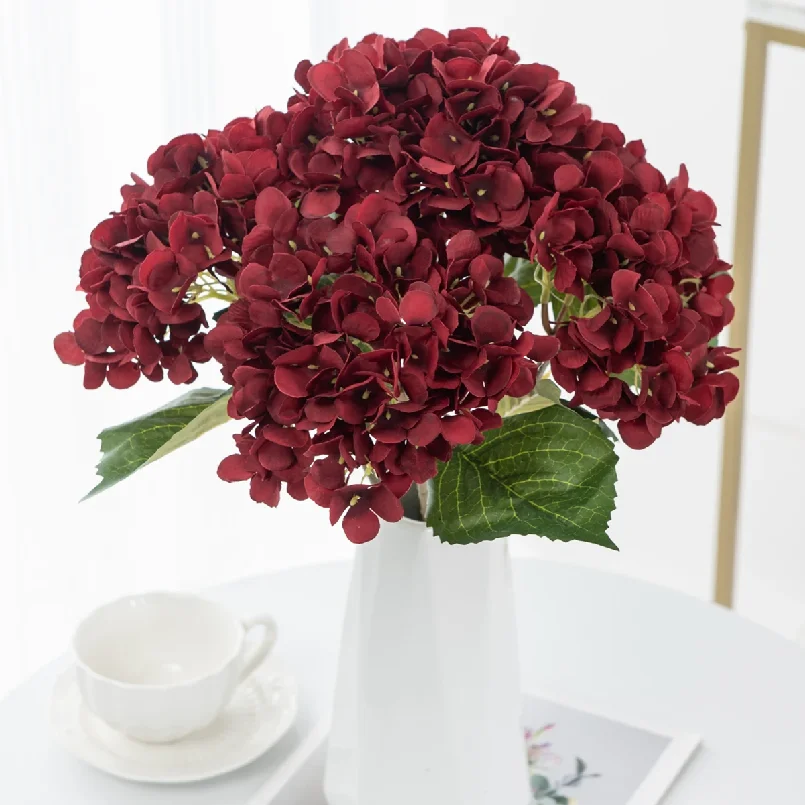 Artificial Flowers Silk Hydrangea Valentine's Wedding Decora Bridal Bouquet Accessories Clearance Festival Vases Home Diy Gifts