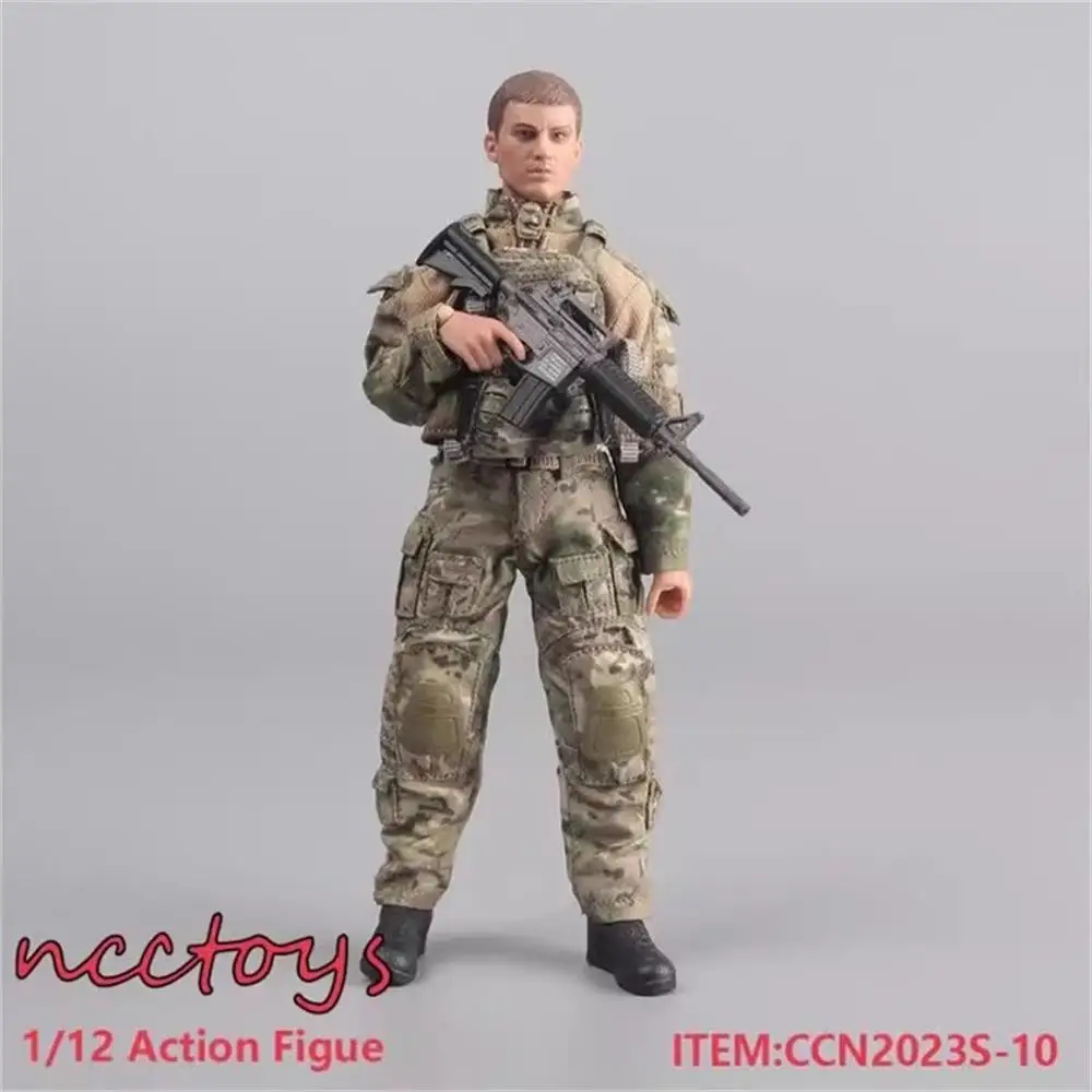 

1/12 HASUKI Mini Toys Weapon Model M4-A1 2023S 2 Color PVC Material Not Real For 6" Action Figure Scene Component DIY