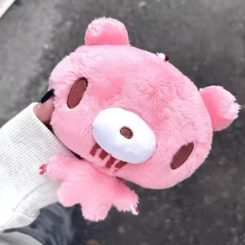 Gloomy Bear Plüsch-Münzbörse, hochwertige Cartoon-Puppe in Großkopfform, große Kapazität, tragbare, dehnbare rosa Aufbewahrungstasche, Geschenk – Detail 4