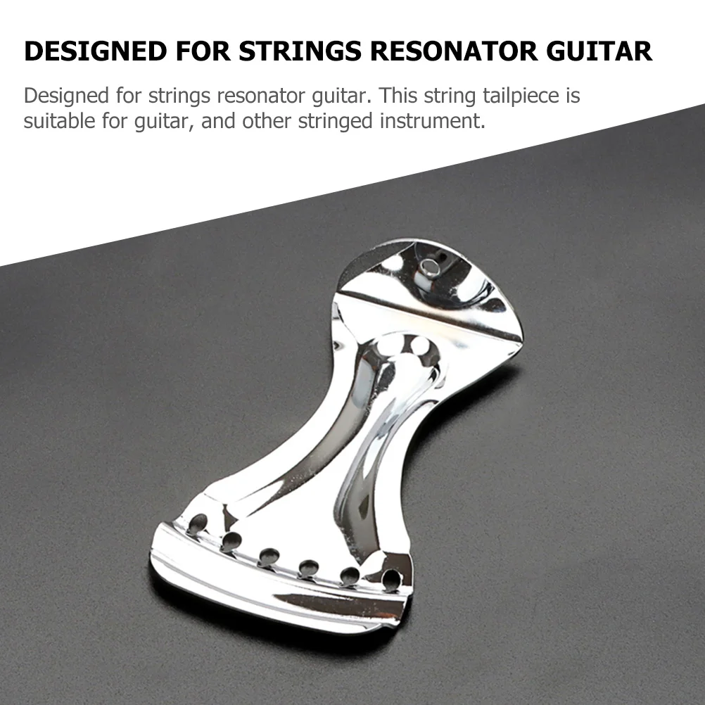 

Metal Guitar Tailpiece Replacement Bridge For Resonator Electric Acoustic Stringed Instruments 6 String Durable Accessories