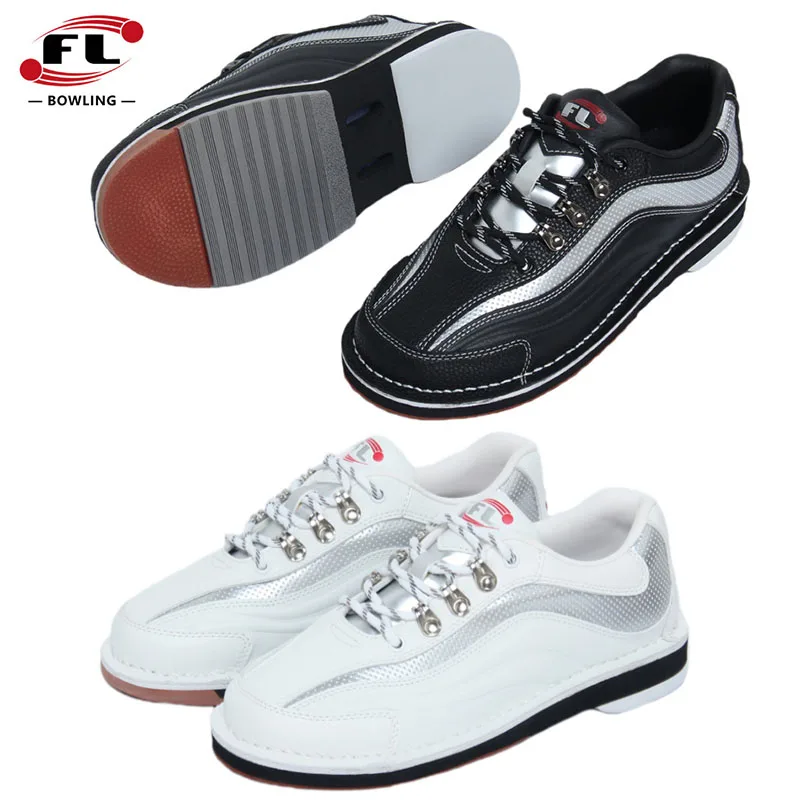 2025 Unisex Professional Bowling Shoes Women Men Anti Slip PU Leather Bowling Sneaker Breathable Lightweight Casual Shoes