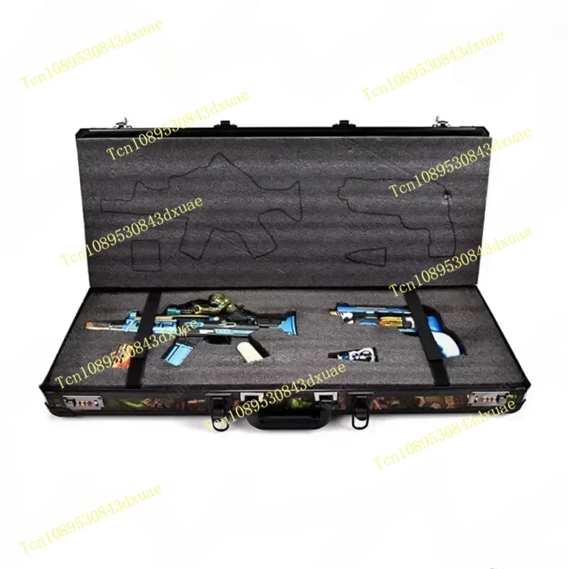 Extra Long Aluminum Alloy Tool Box Suitcase Instrument Case Fish Pole Case Equipment Safety Box Storage Box with Sponge