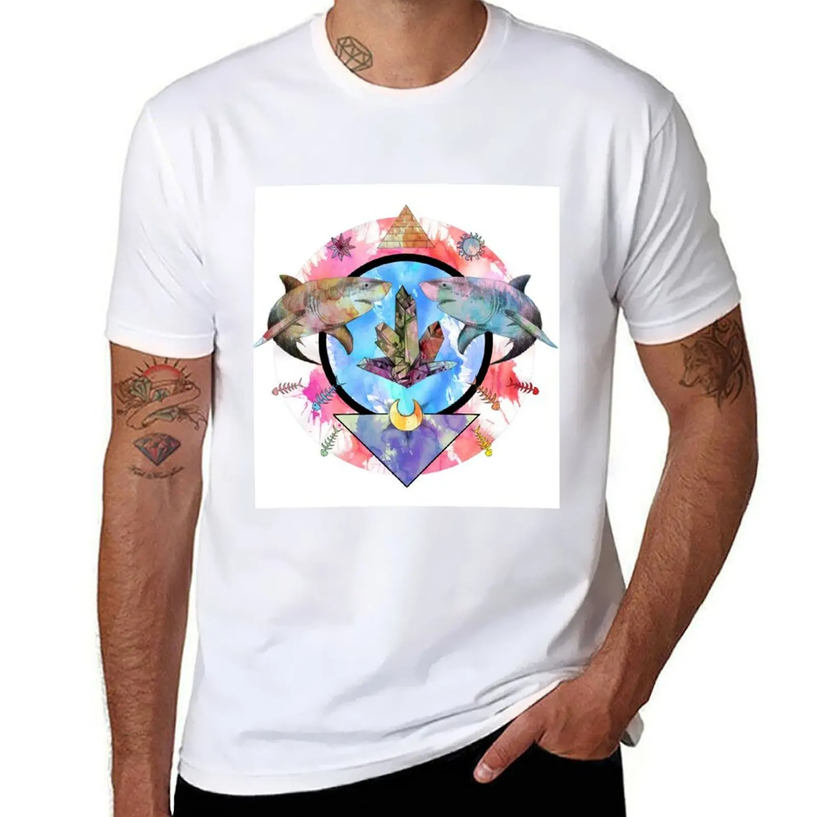 

Sharks T-Shirt t shirt man luxury t shirt man plain T-Shirt