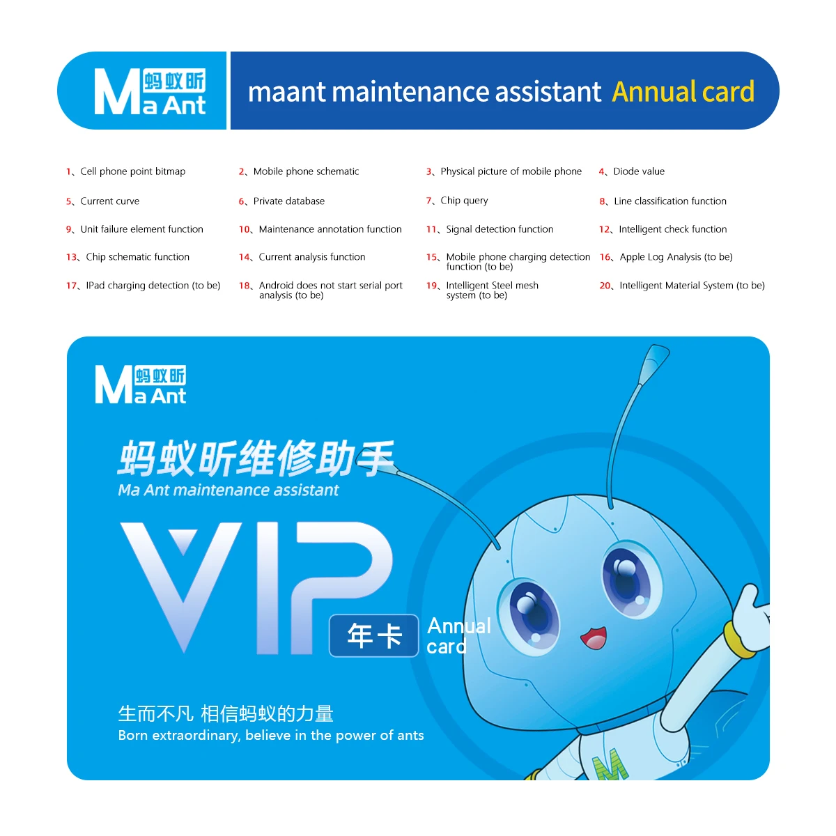 MAANT Reparatieassistent Diagram Puntenschema voor iPhone, Android, iPad, Schakelaar, Voeding, Telefoonmoederborden