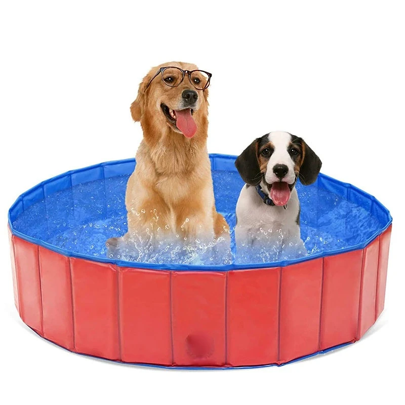 Dog Swimming Bath Pet Foldable Bathtub Large pool Collapsible Bathtub Pool Kids Cool pet Accessories Out Cooling