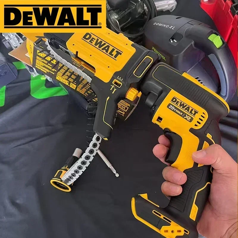 DEWALT DCF620 DCF6202 Drywall Screw Gun 20V Handheld Automatic Feeding Nailing Machine Brushless 360 Degree Rotation Nail Gun