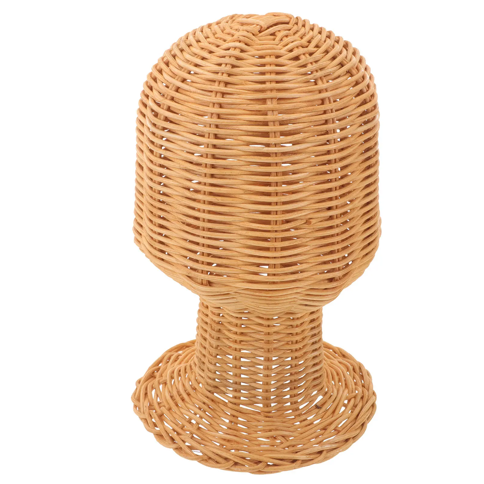 

Rattan Hat Display Stand Woven Cap Holder for Home Mall Supermarket Retail Use Rattan Holder for Salon Cap Rack