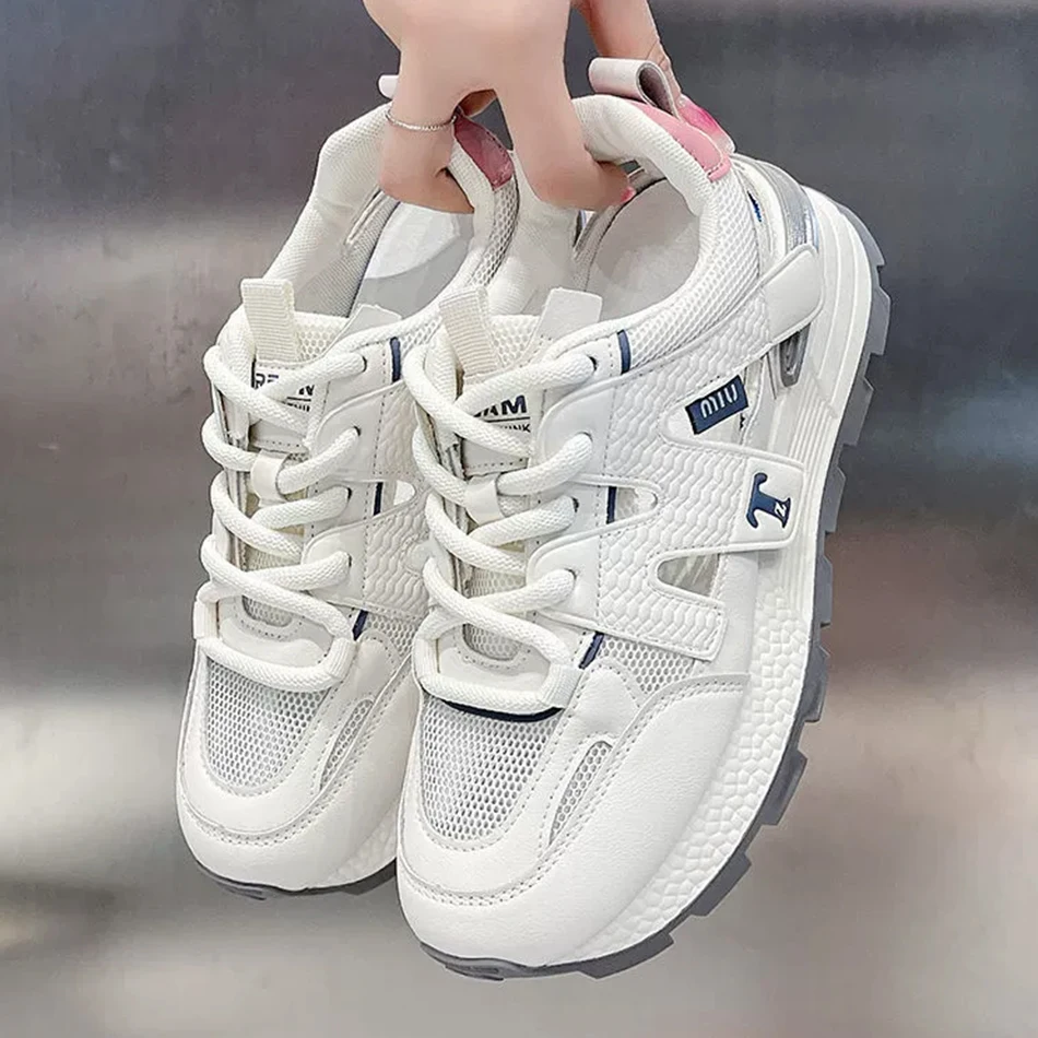 

Hollow single-mesh thick-soled casual sandals 2025 summer breathable sports shoes soft-soled comfortable women's shoes