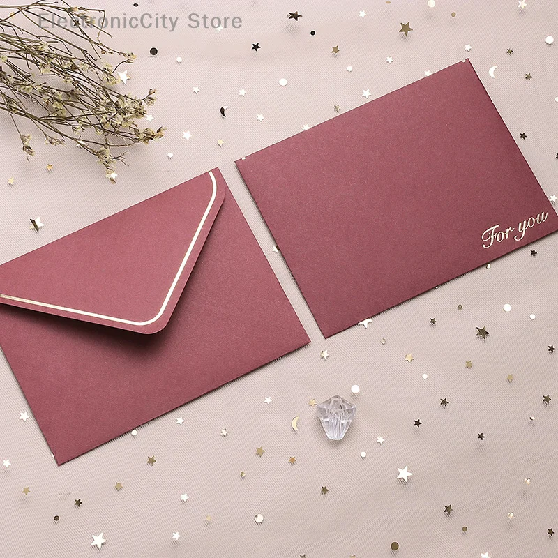 Colorful Retro Hot Stamping Envelope, Creative Greeting Card, Love Letter, Invitation Letter Envelope 3 Inch Kpop Photo Album