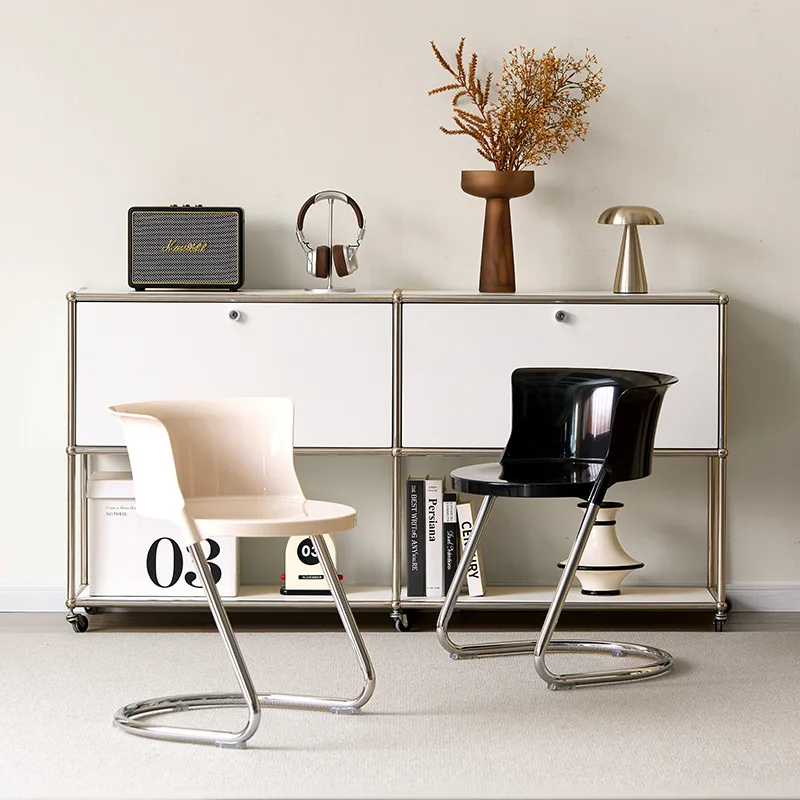 Sedia da pranzo in acrilico trasparente Designer moderno nordico Caffè in stile cinese vintage Caffetteria Panetteria Mobili nordici lavabili Instagram