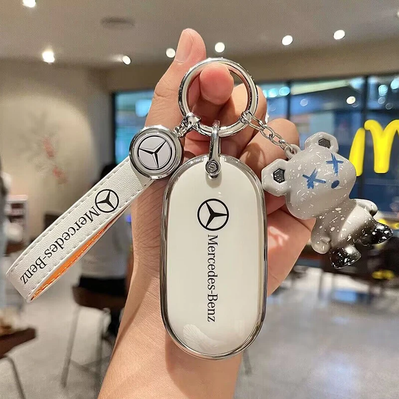 Car Key Case Keychain For Mercedes Benz C /S Class W223 W206 S350L S400L S450L S500L 2022 2023 Eqe Suv Protector Accessories