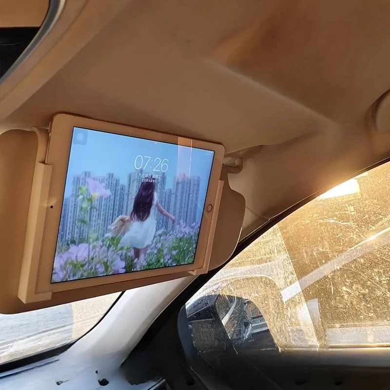 For Car Tablet Bracket Front and Co-pilot Special Plastic Buckle Car Visor Computer Bracket IPad Holder Interior Accessories