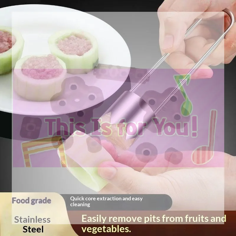 【MA】Stainless Steel Corer Tool - For Fruits & Veggies Like Apples, Peppers, Tomatoes | Easy Core Removal | Durable