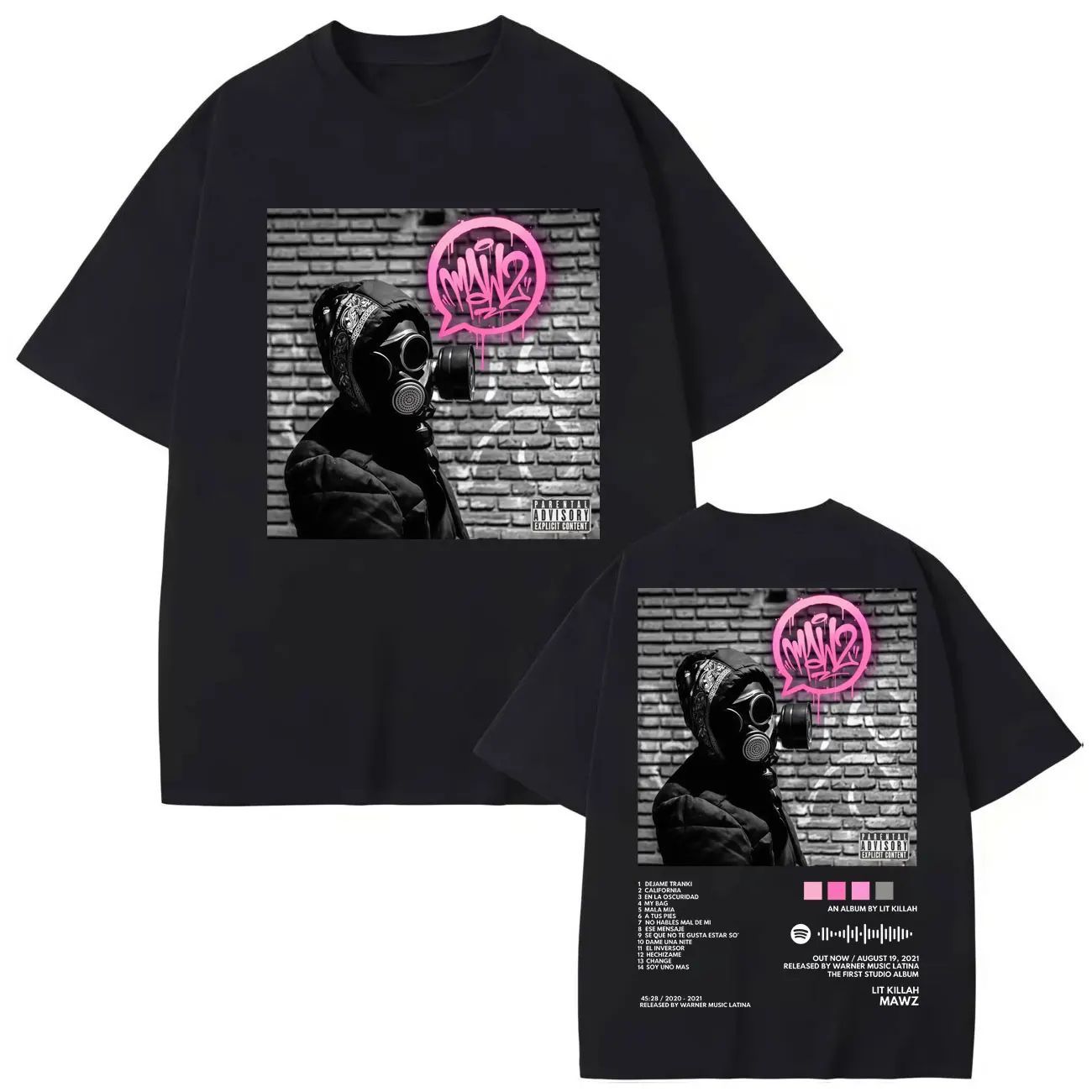 

Rapper Lit Killah Album Poster Graphic T Shirts Men Women Hip Hop Fashion Pop Music T-shirt Summer Casual Loose Cotton T-shirts